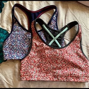 Lot of two Medium Support Racerback Sports Bra